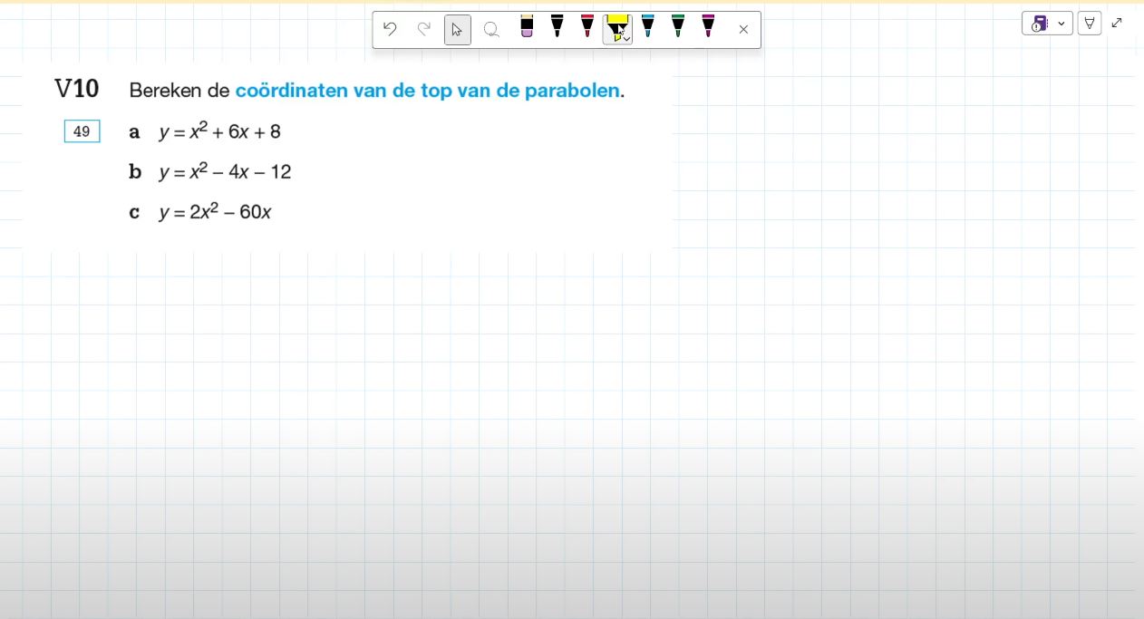 Voorkennis Opgave 10