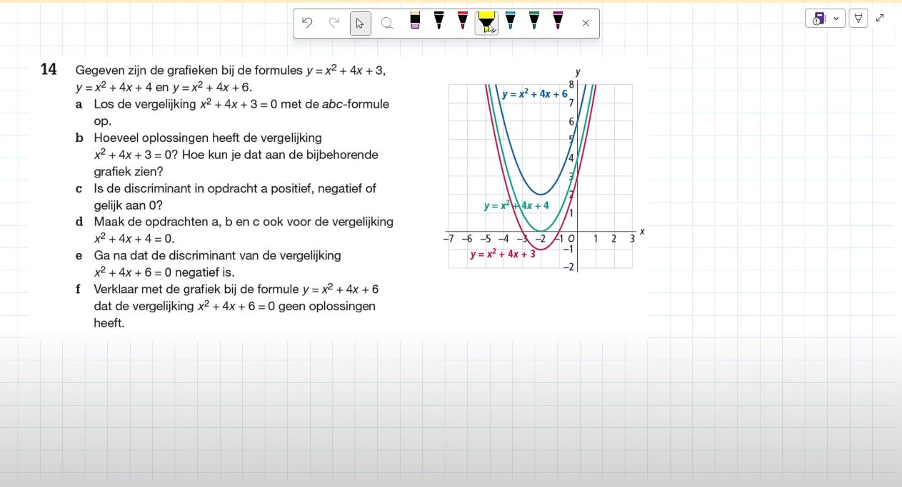 De abc-formule Opgave 14