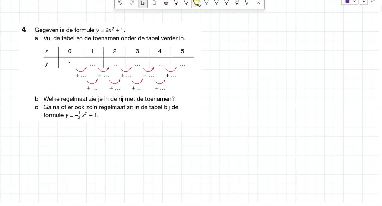 Kwadratische formules Opgave 4