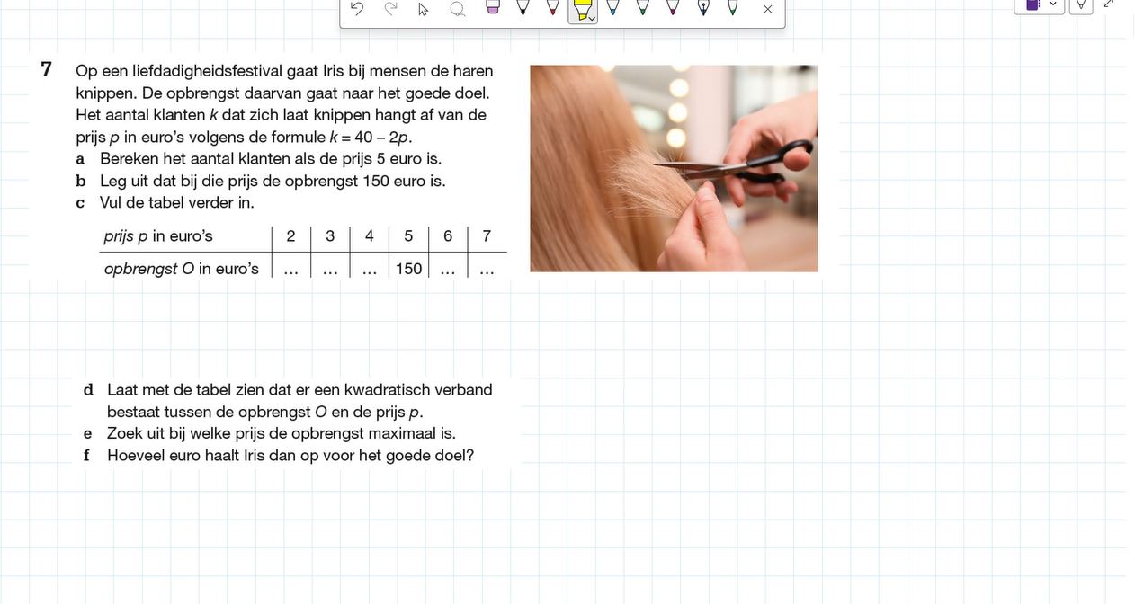 Kwadratische formules Opgave 7