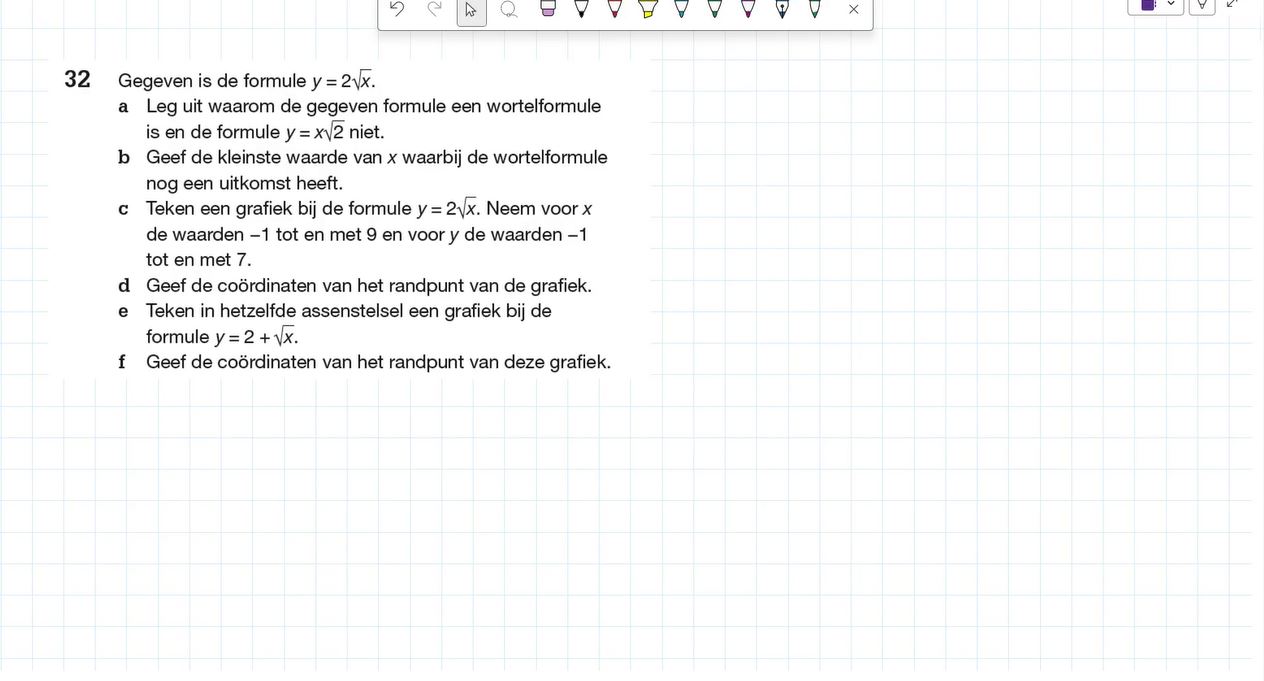 Wortelformules Opgave 32