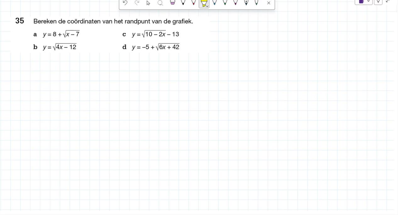 Wortelformules Opgave 35