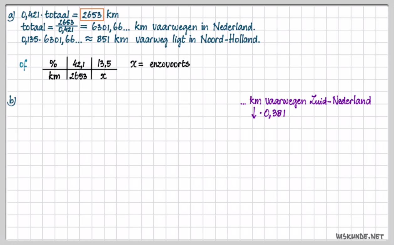 Rekenen met procenten Opgave 34