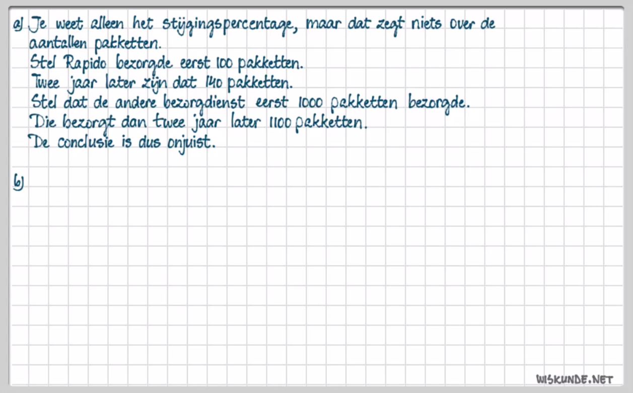 Misleidende statistiek Opgave 60