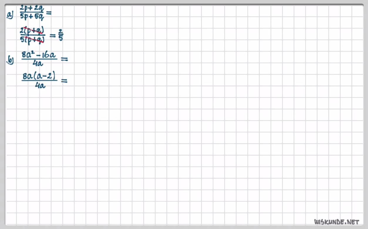Breuken met letters herleiden Opgave 17