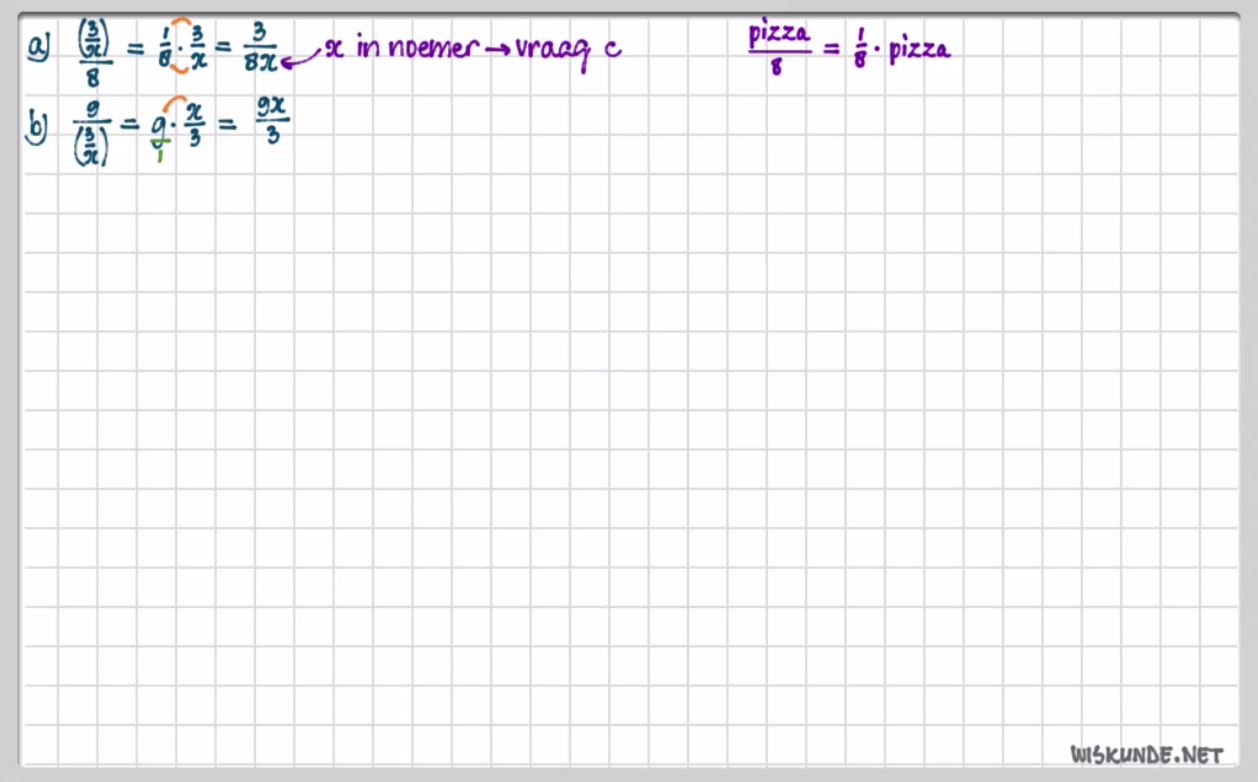 Breuken met letters herleiden Opgave 29