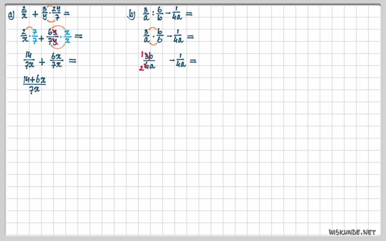 Breuken met letters herleiden Opgave 36
