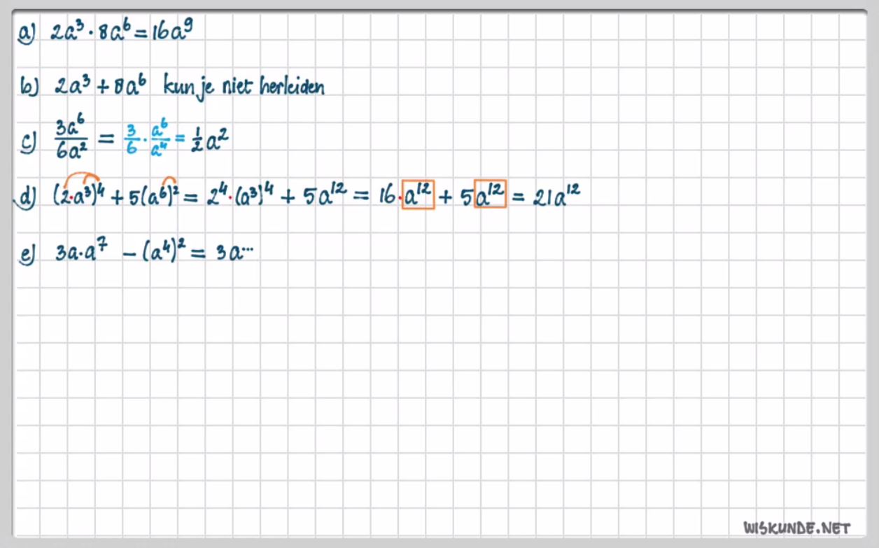 Machten herleiden Opgave 56