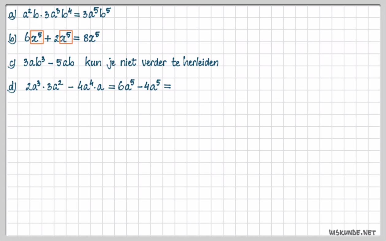Machten herleiden Opgave 58