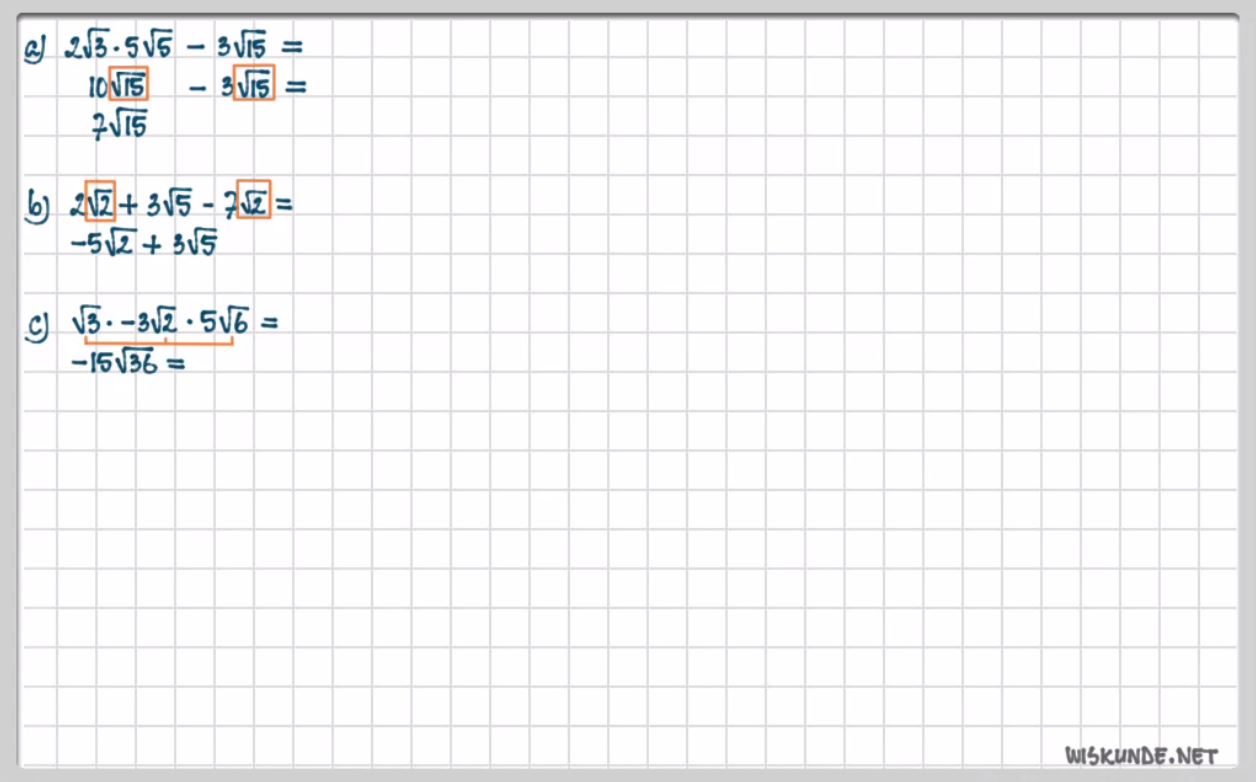 Wortels herleiden Opgave 62