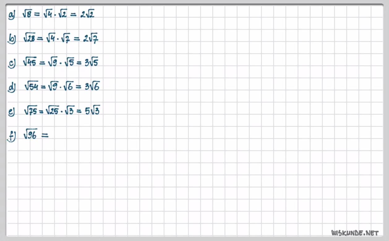 Wortels herleiden Opgave 64