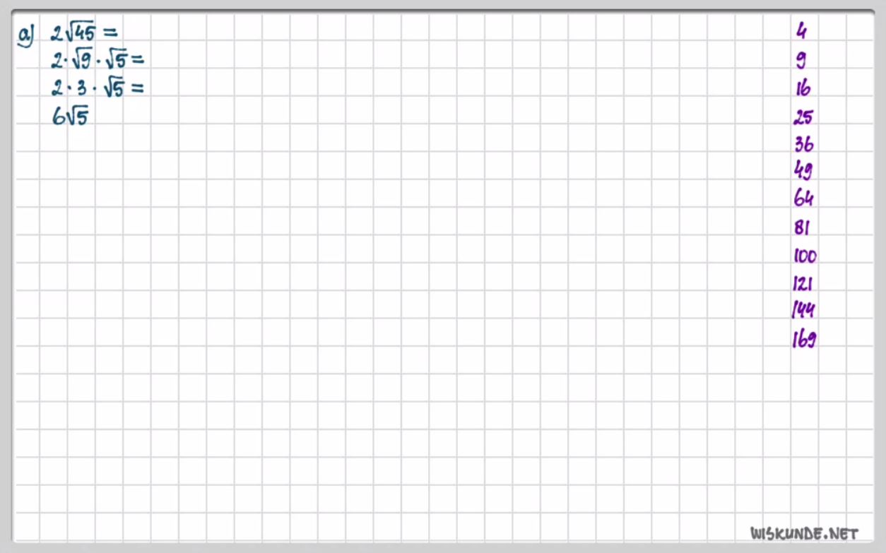 Wortels herleiden Opgave 65