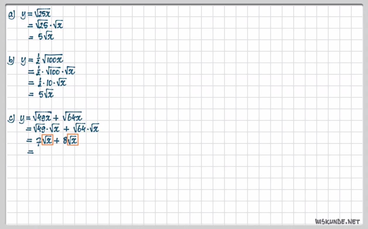 Wortels herleiden Opgave 69