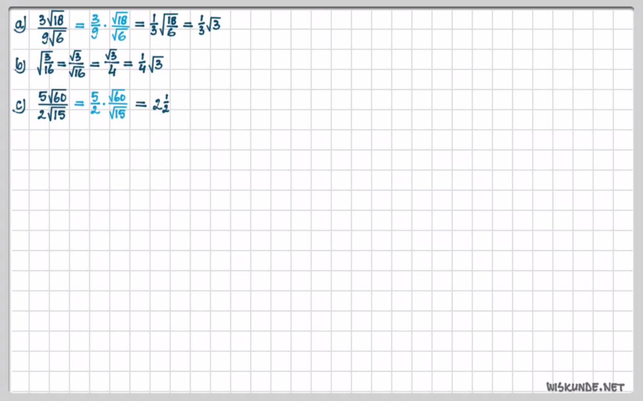 Wortels herleiden Opgave 73