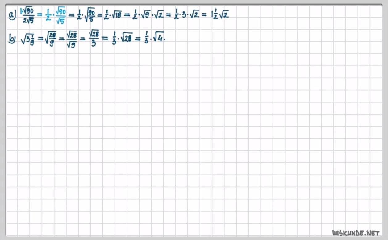 Wortels herleiden Opgave 74