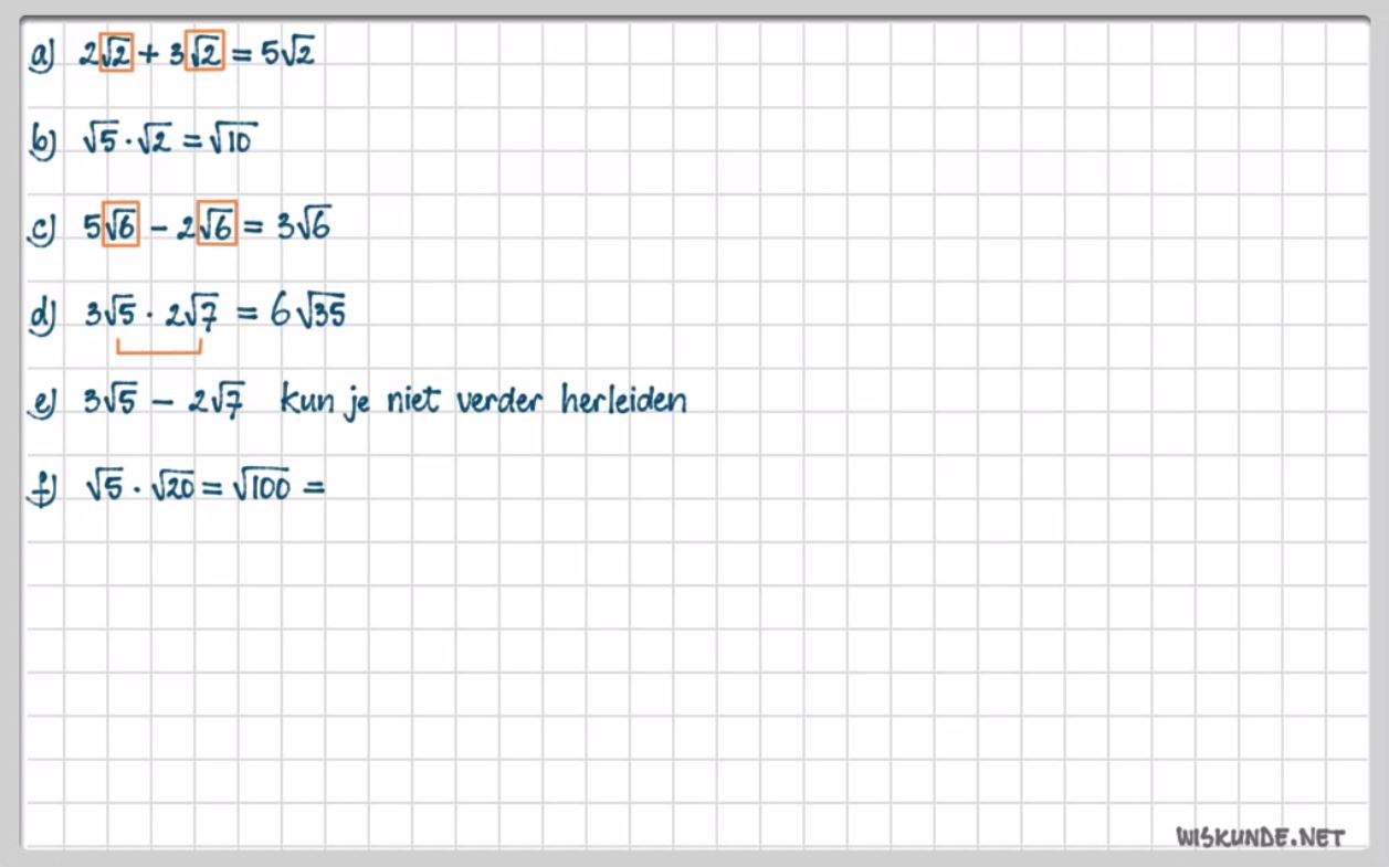Wortels herleiden Opgave 79