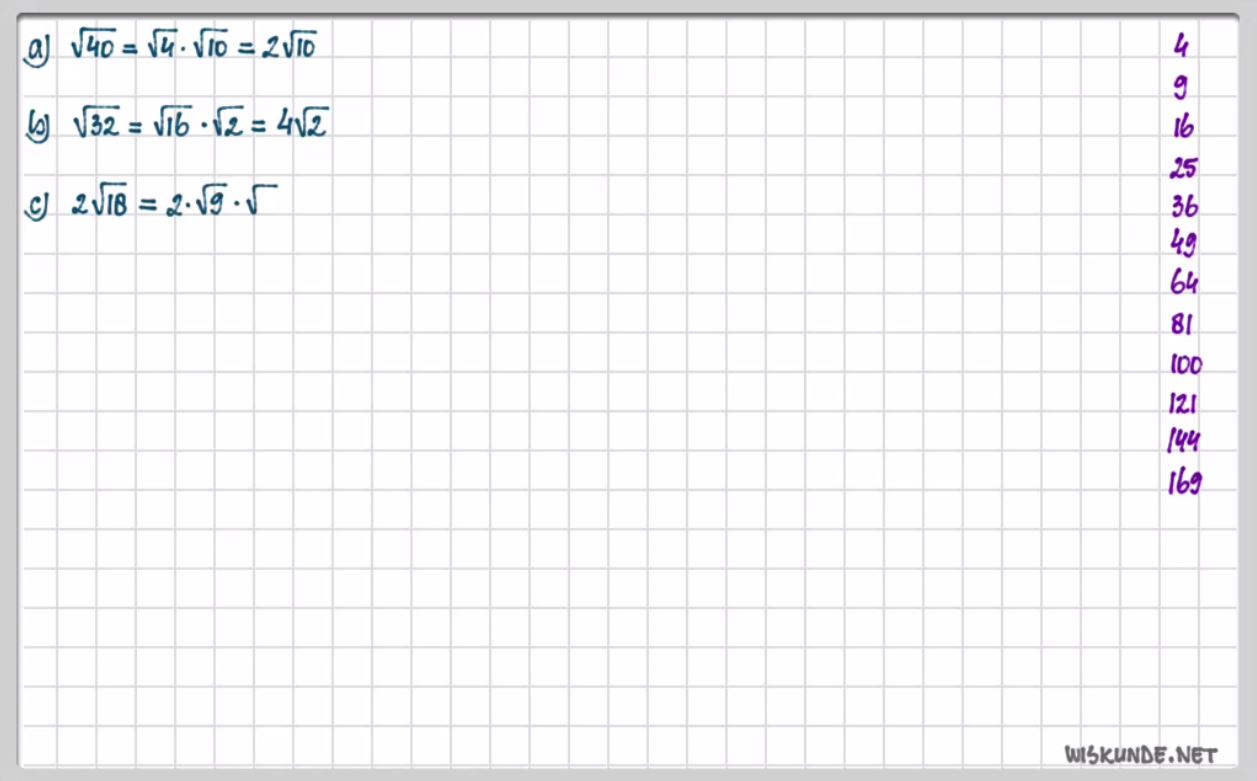 Wortels herleiden Opgave 80