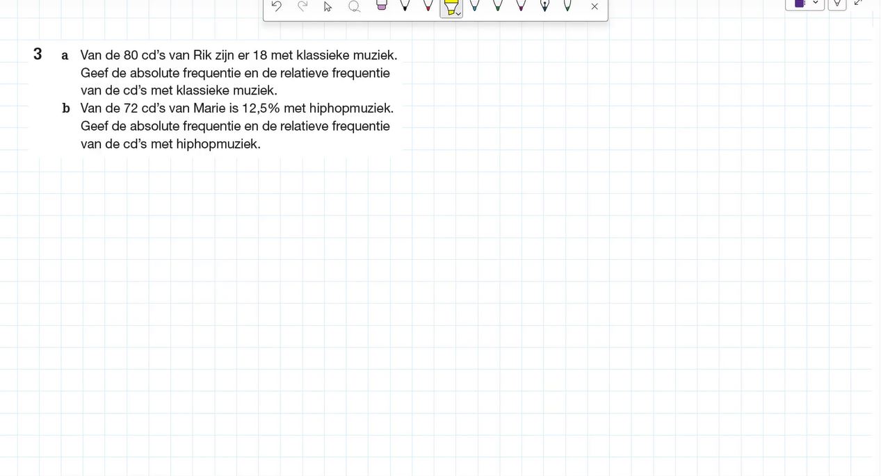 Absoluut en relatief Opgave 3