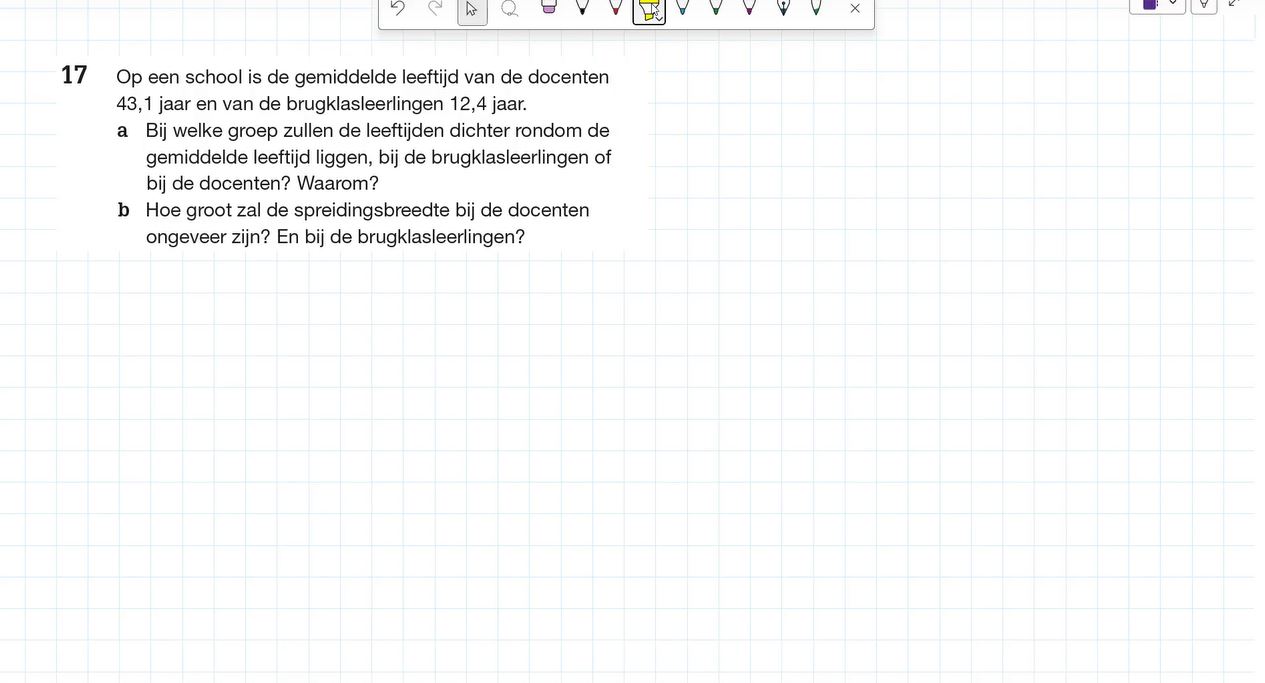 Spreidingsmaten Opgave 17