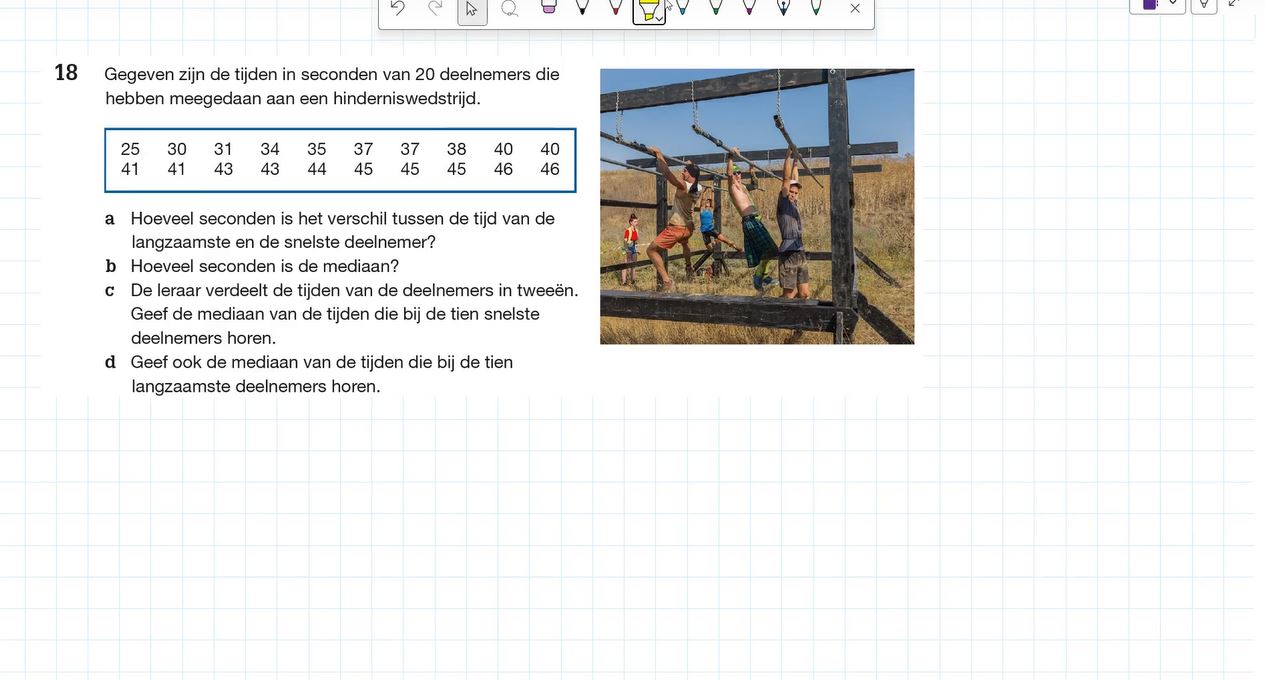 Spreidingsmaten Opgave 18
