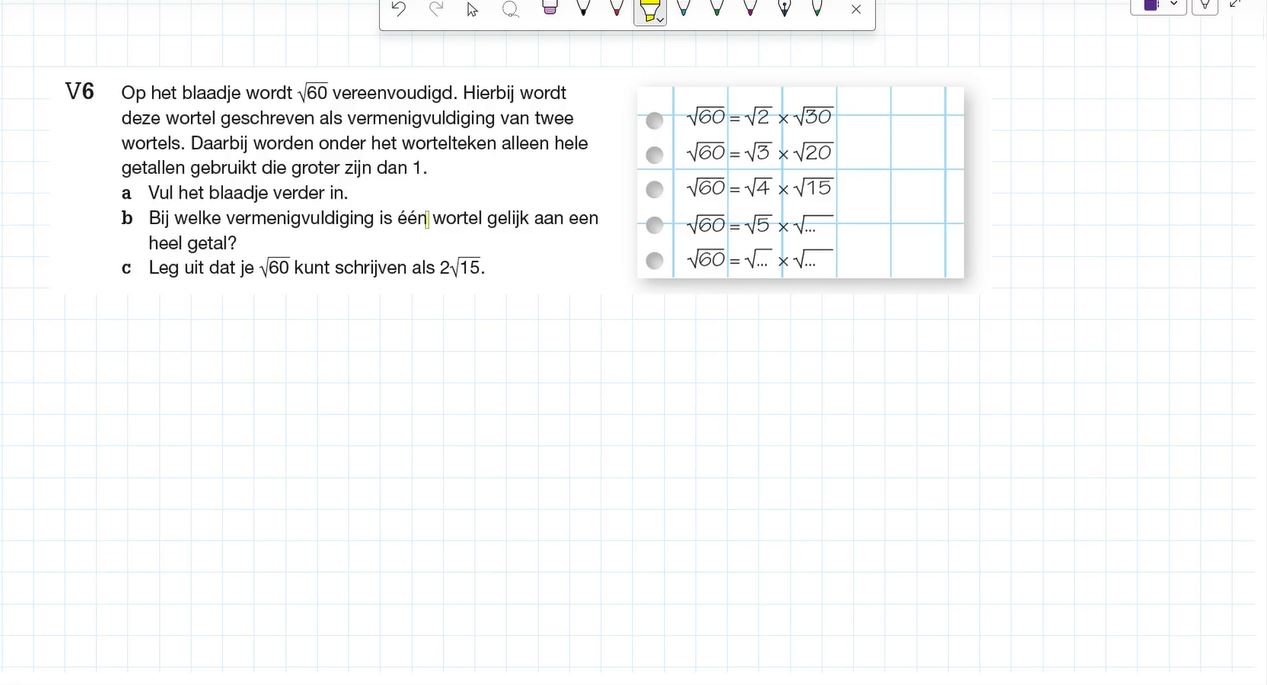 Voorkennis Opgave 6
