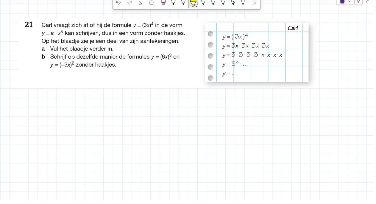 Rekenen met machten Opgave 21