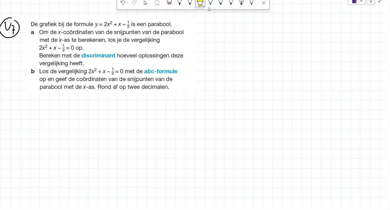 Voorkennis Opgave 7