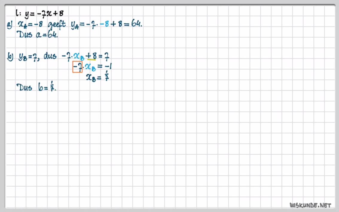 Lineaire formules Opgave 17
