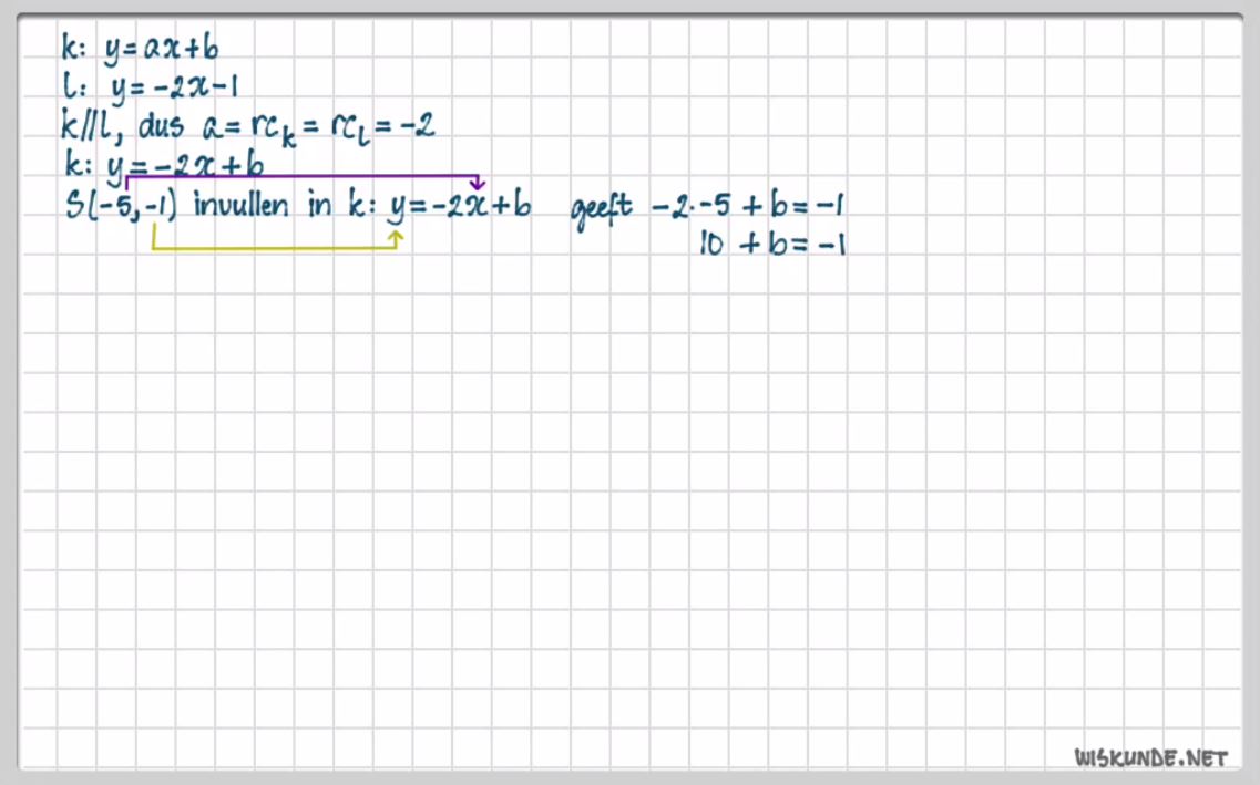 Lineaire formules Opgave 20