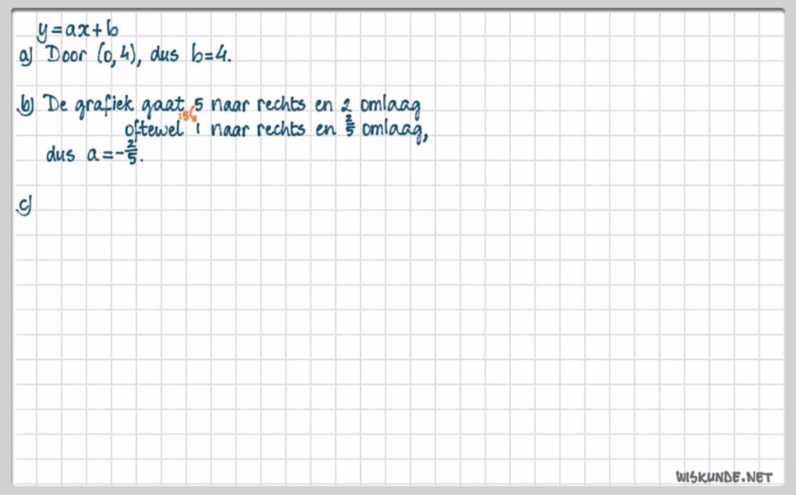 Lineaire formules Opgave 21