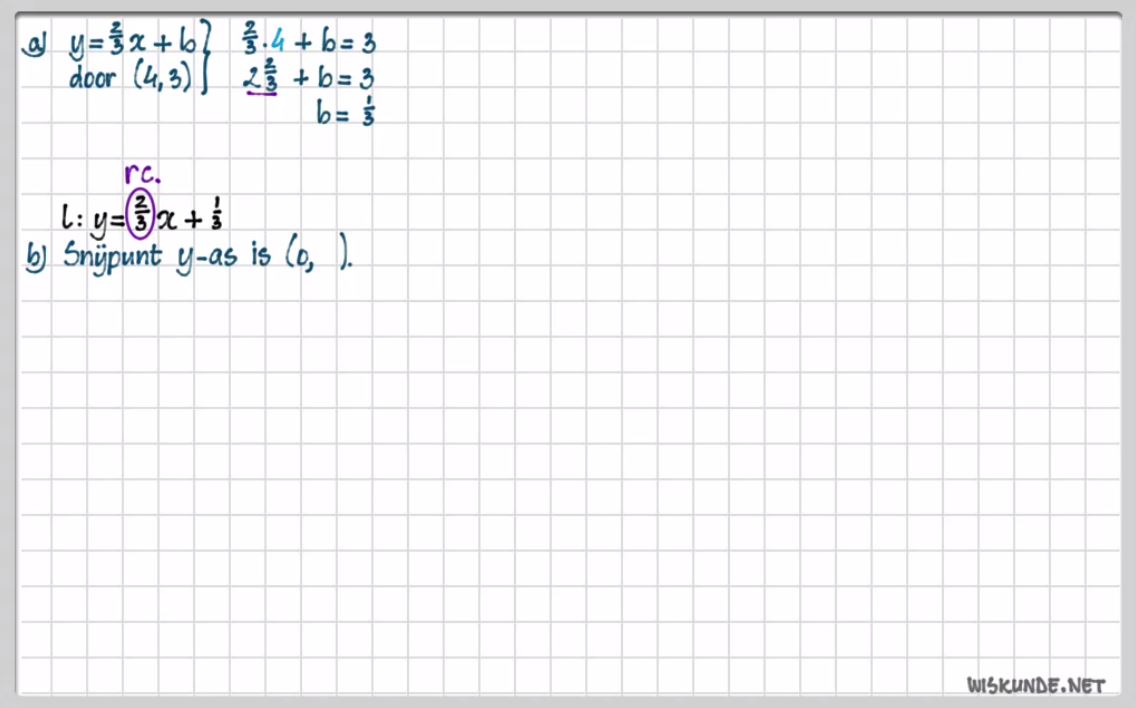 Lineaire formules Opgave 22