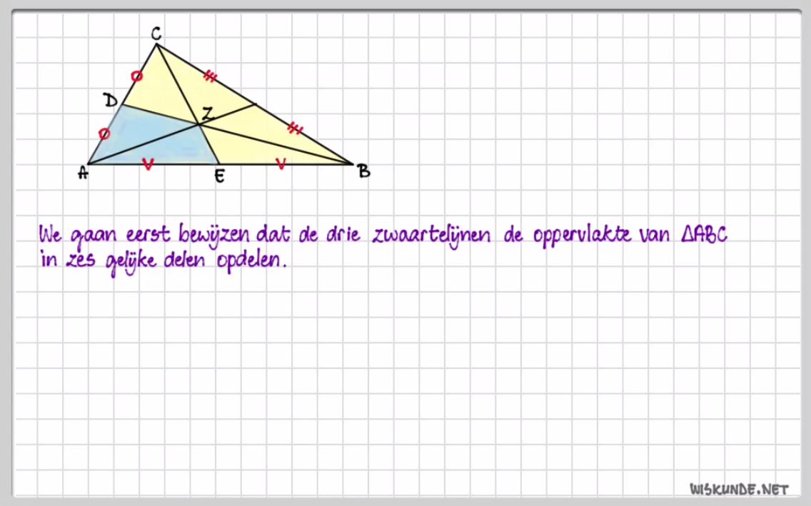 Middenparallel en zwaartelijn opgave 60