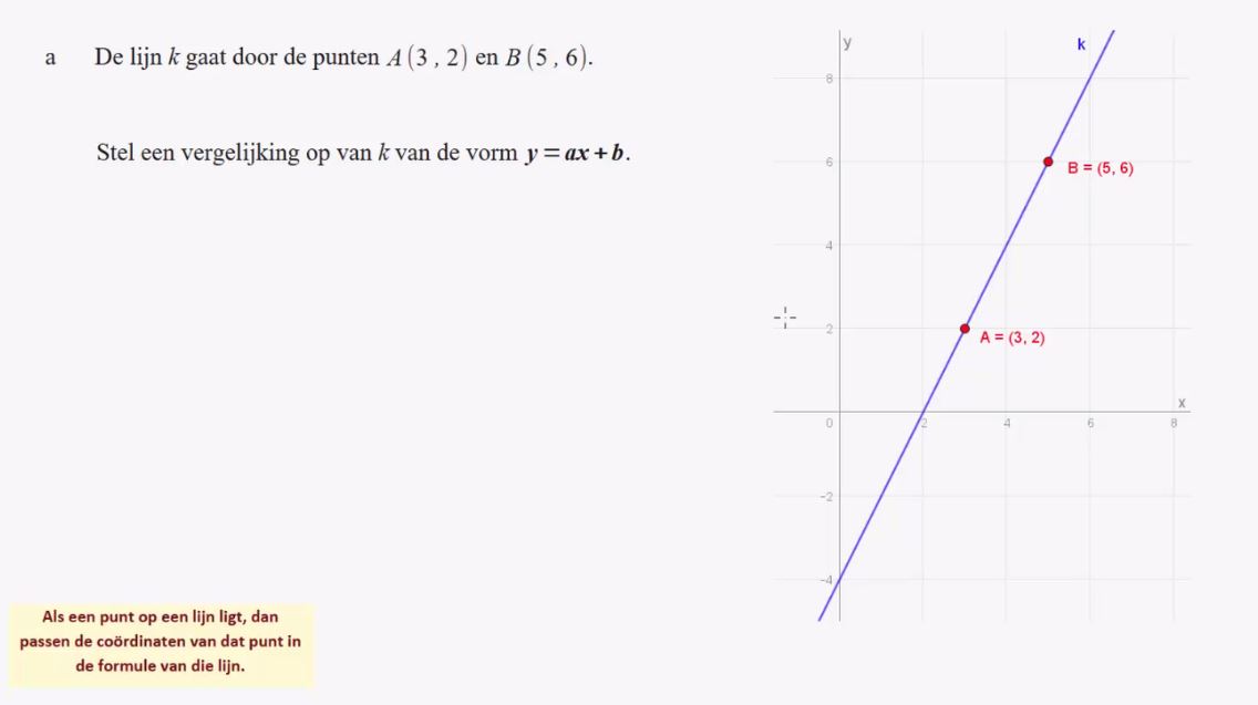 De vergelijking ax + by = c Opgave 37