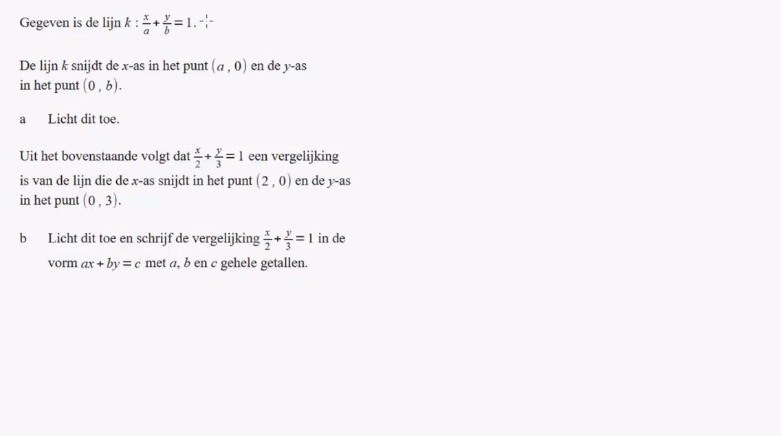 De vergelijking ax + by = c Opgave 42