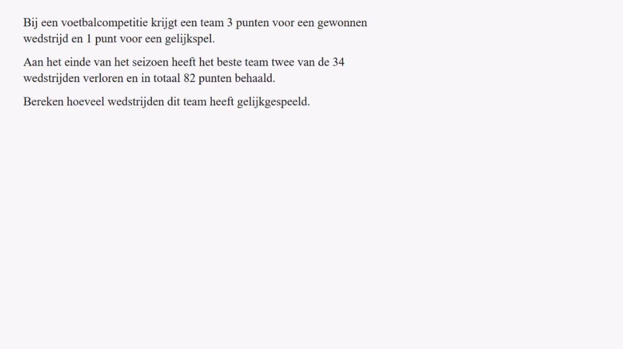 Stelsels vergelijkingen Opgave 50