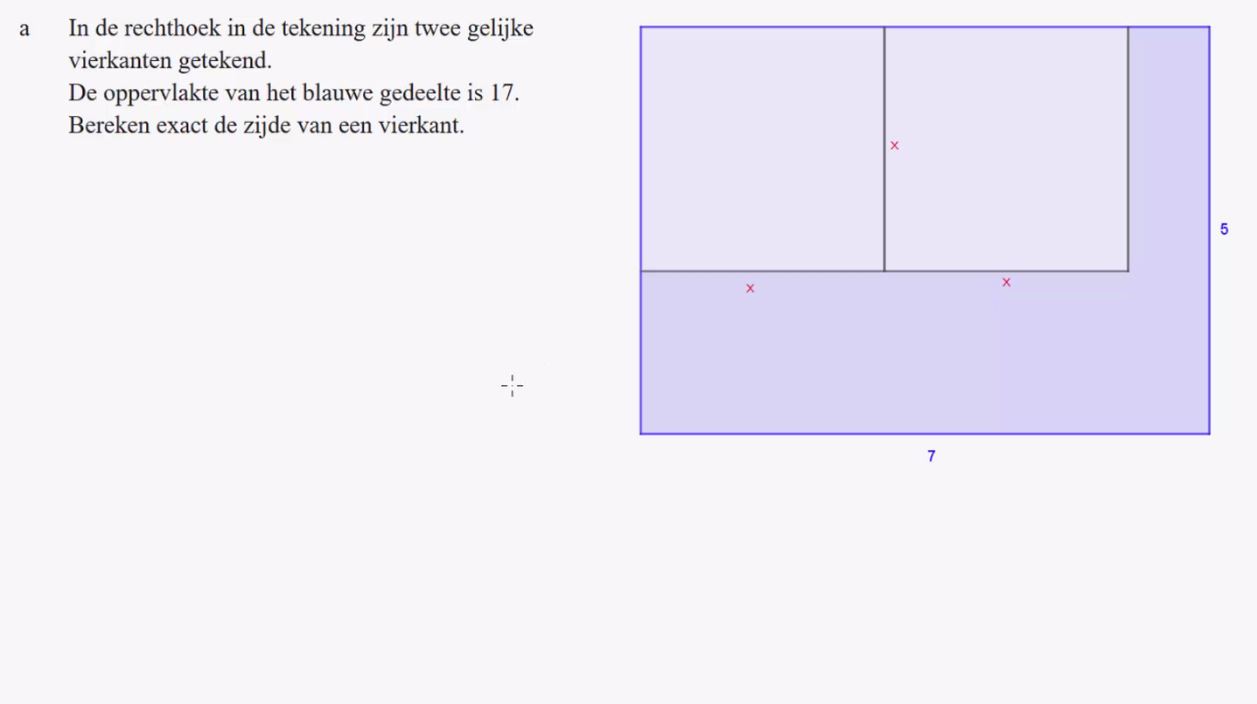Kwadratische verbanden Opgave 71
