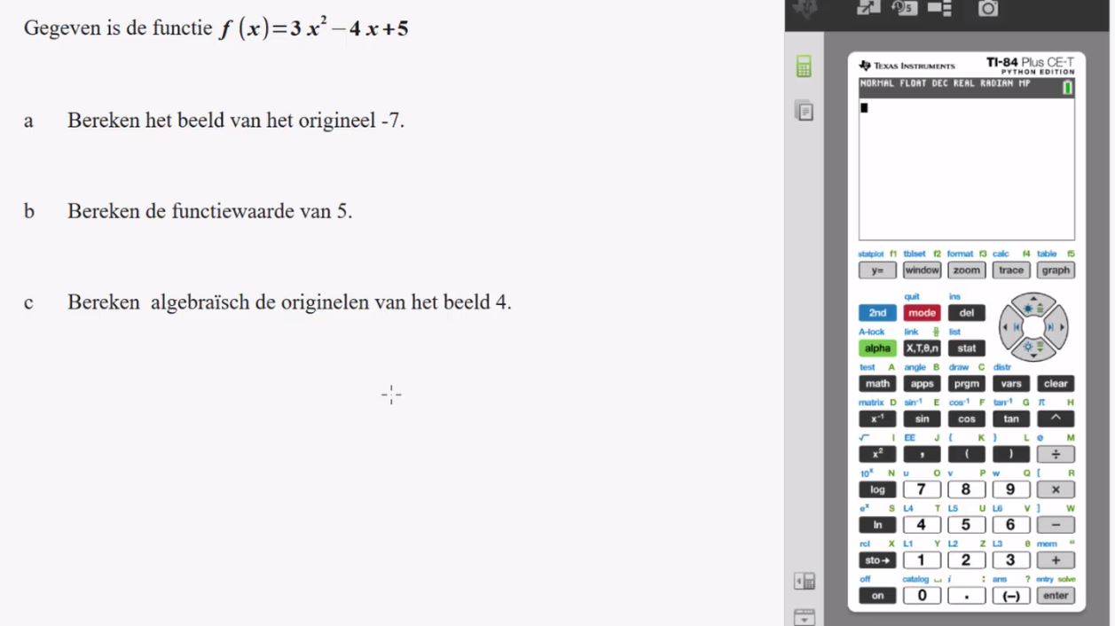 Kwadratische verbanden Opgave 74