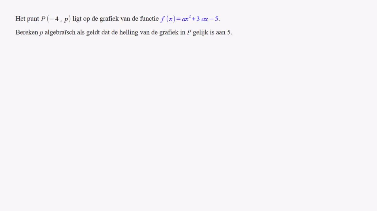 Gemengde opgaven Opgave 6
