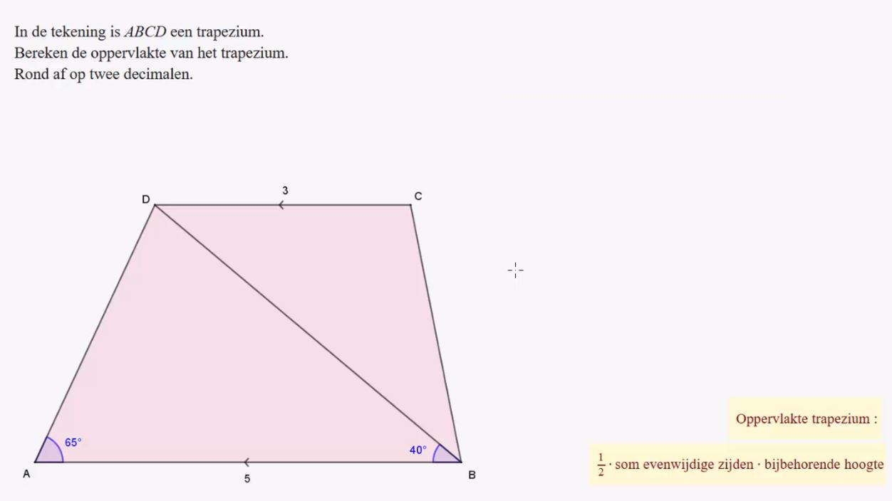 Lengte, omtrek en oppervlakte Opgave 63