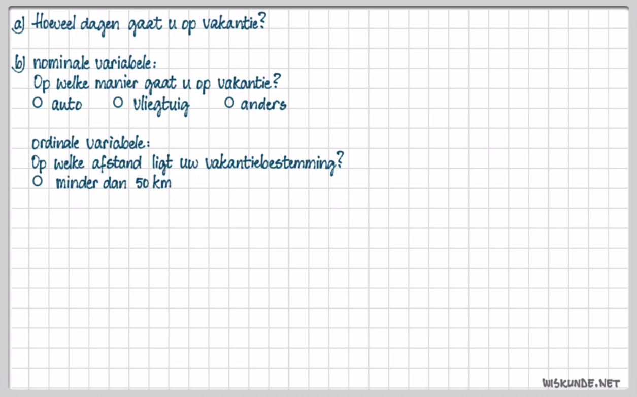 Data verzamelen Opgave 16