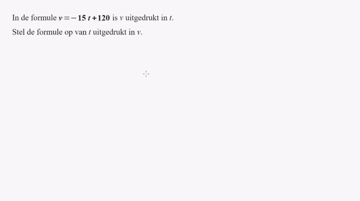 Lineaire verbanden Opgave 12