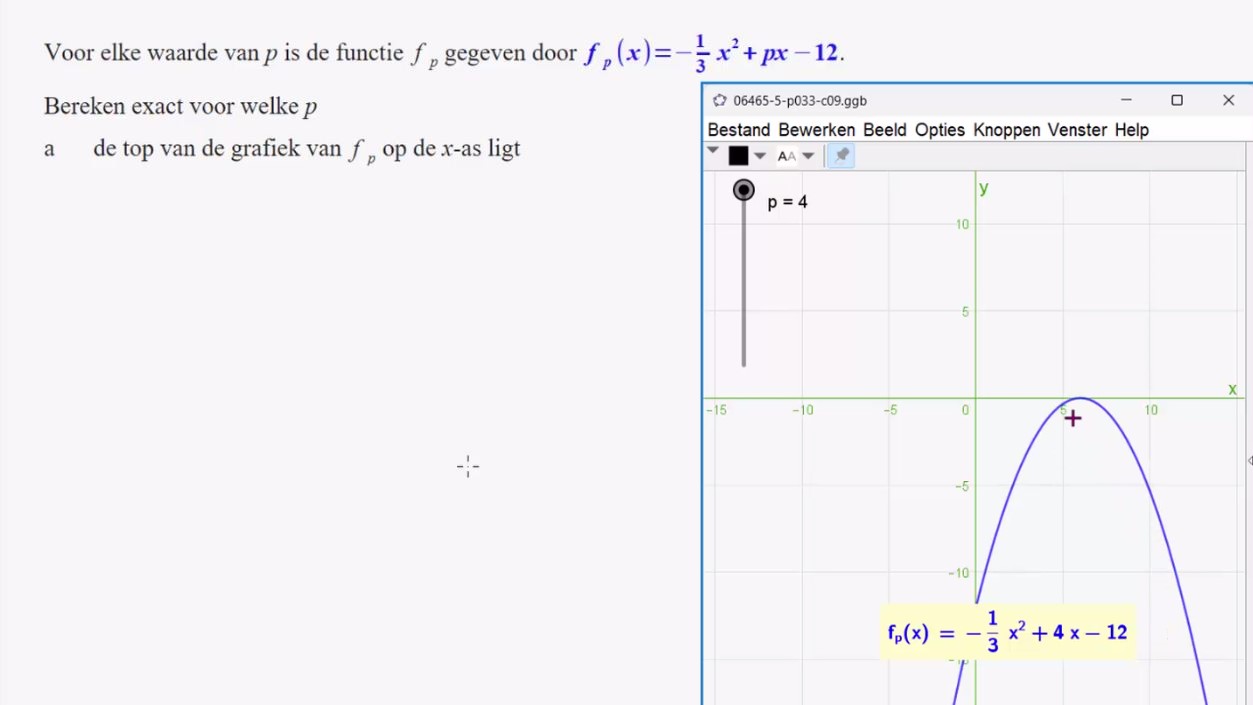 Werken met parameters Opgave 63
