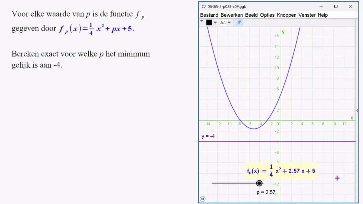 Werken met parameters Opgave 65
