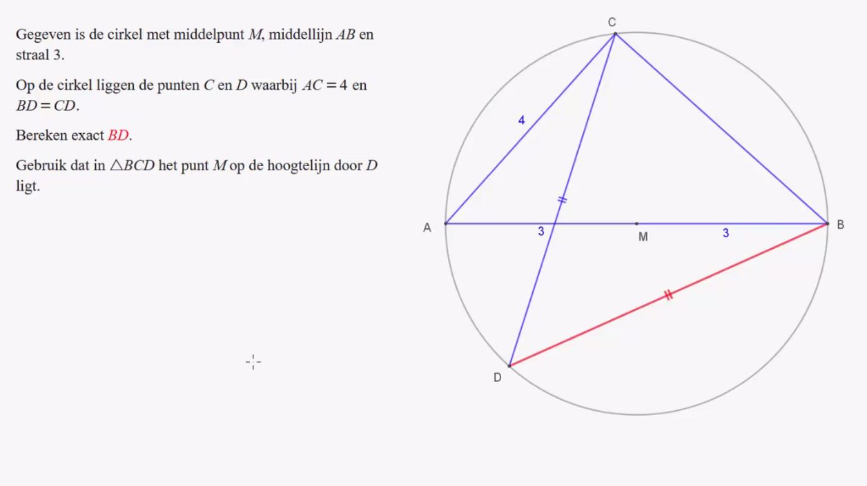 Berekeningen in driehoeken Opgave 19
