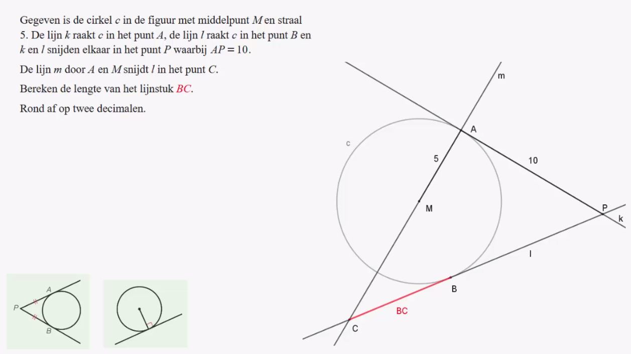 Berekeningen in driehoeken Opgave 20