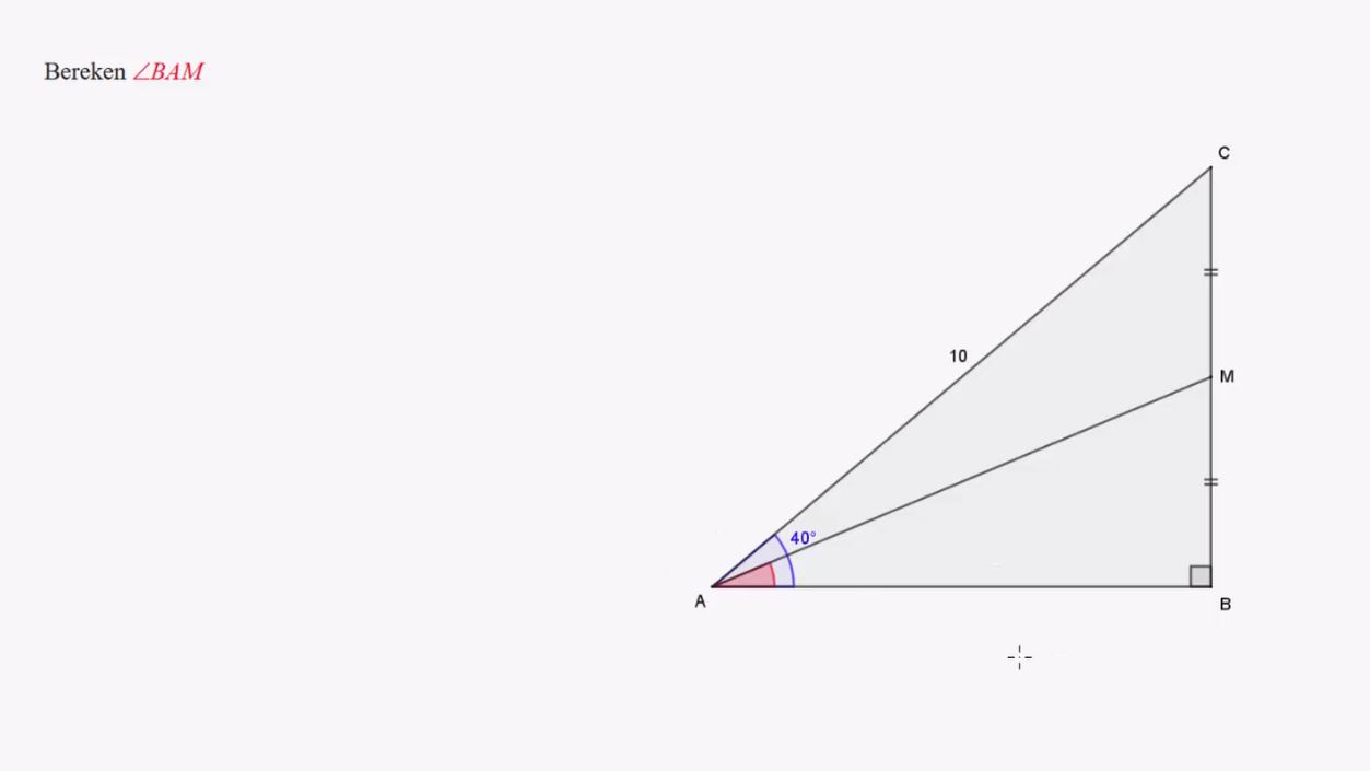 Berekeningen in driehoeken Opgave 22