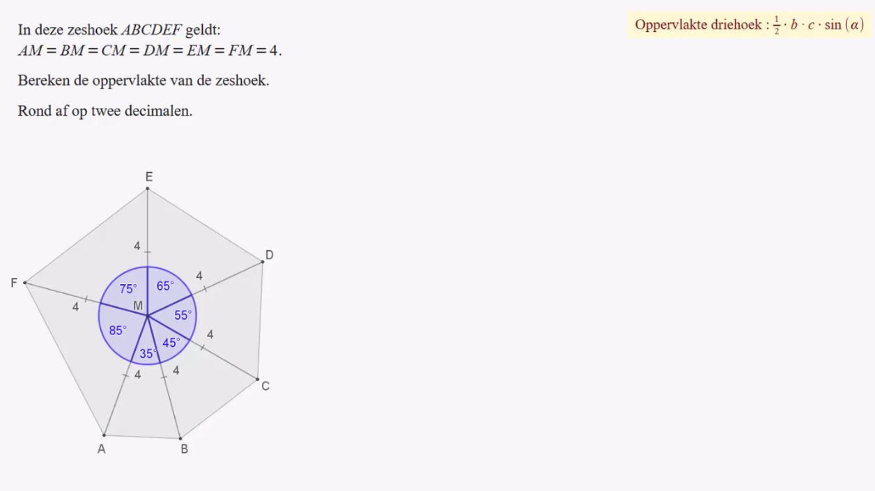 Lengte, omtrek en oppervlakte Opgave 38
