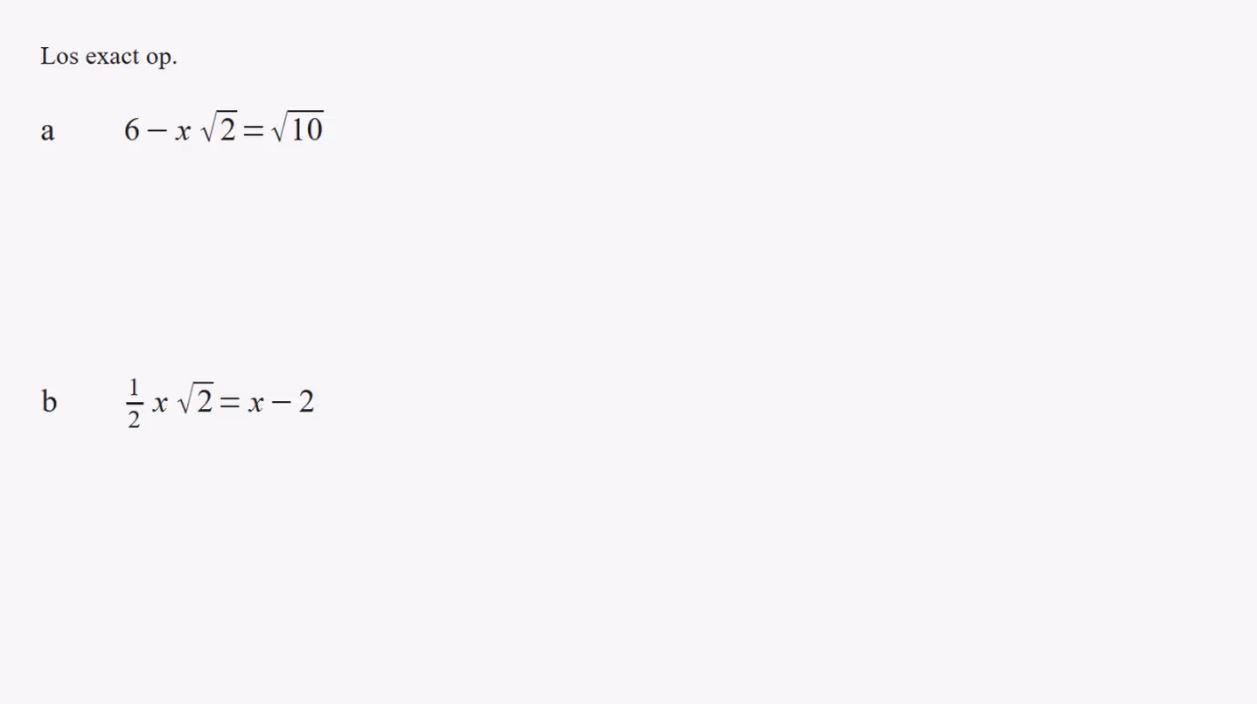 Vergelijkingen in de meetkunde Opgave 63