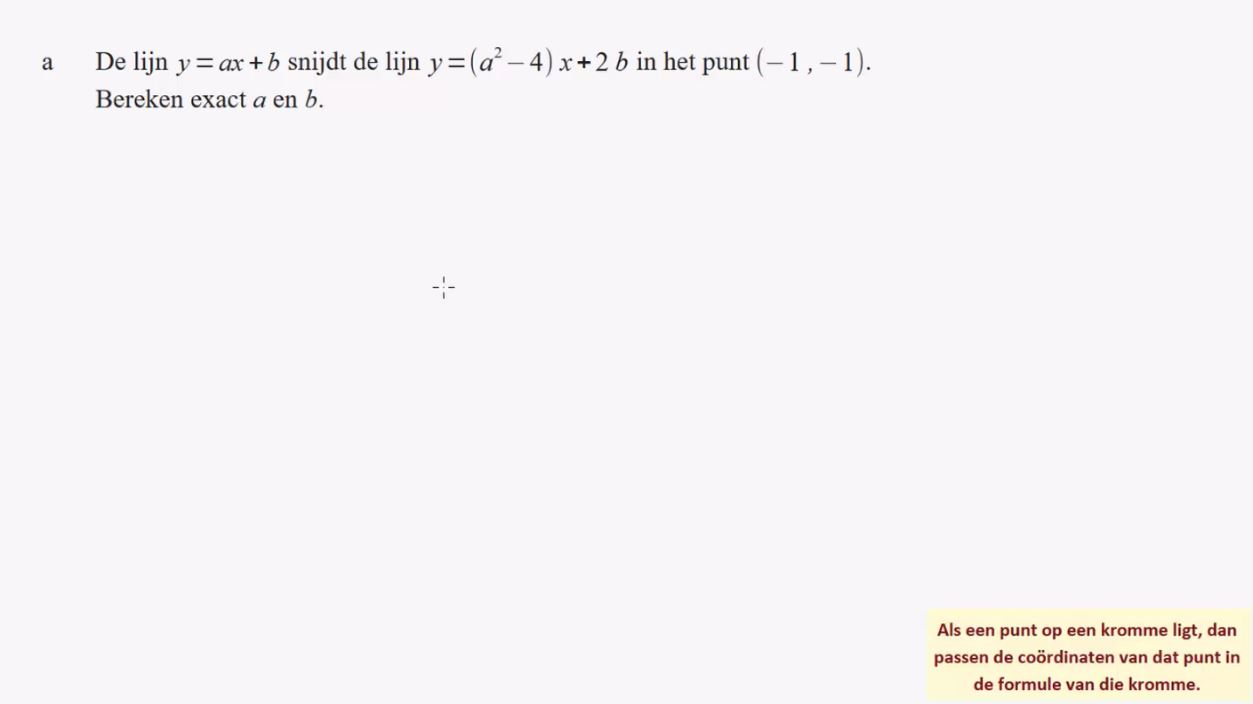 Stelsels vergelijkingen Opgave 21