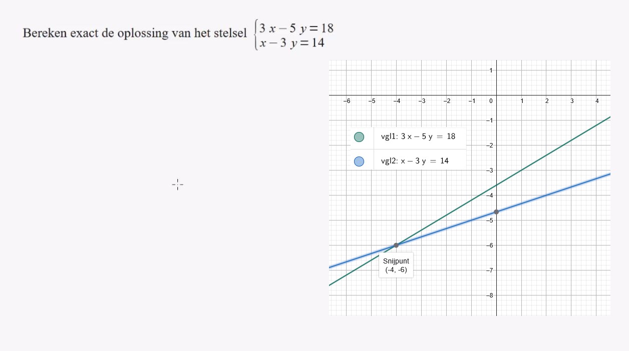 Stelsels vergelijkingen Opgave 23
